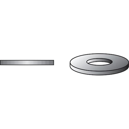 Hillman Flat Washer, Fits Bolt Size 7/16 in Steel, Zinc Yellow Finish 280325